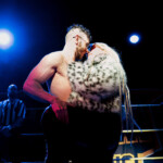 Argentiinan showpainisensaatio Herco Wisky parinsa Nelli Vertigon kanssa ennen showpainiottelua.